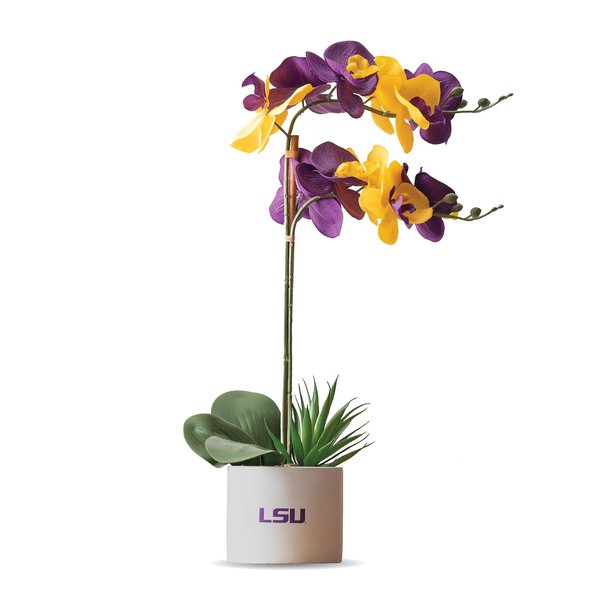 Forever Leaf LSU Faux Orchid Plant w/Ceramic Pot FL05111LSU